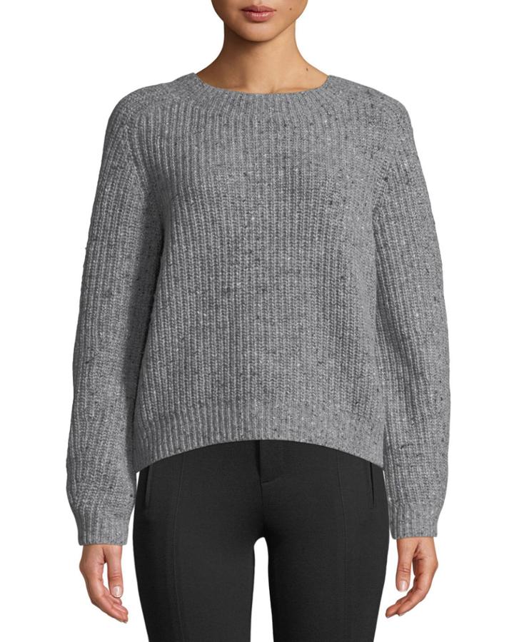 Saddle Wool-blend Cropped