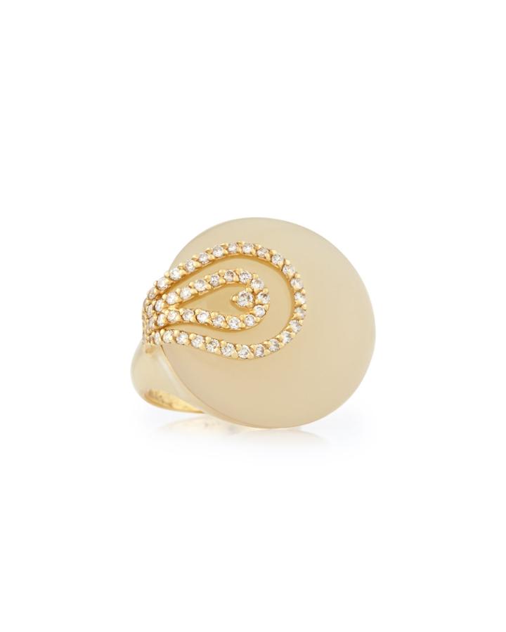 Vianna B.r.a.s.i.l Perla Agate & Diamond Cocktail Ring, Size 7, Women's, Size: