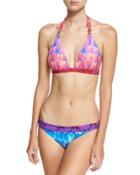 Cosmic Petal Halter Two-piece Swim