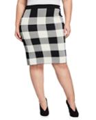 Plus Size Raj Check Sweater Pencil