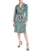 Jen Leopard-print Trench Raincoat