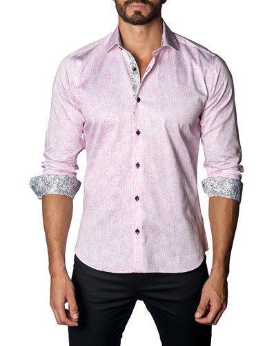 Scroll-print Sport Shirt,