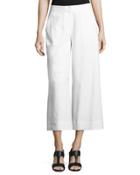 Kenmare Cropped Wide-leg Pants, White