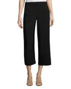 Tailored Wool-blend Culotte Pants