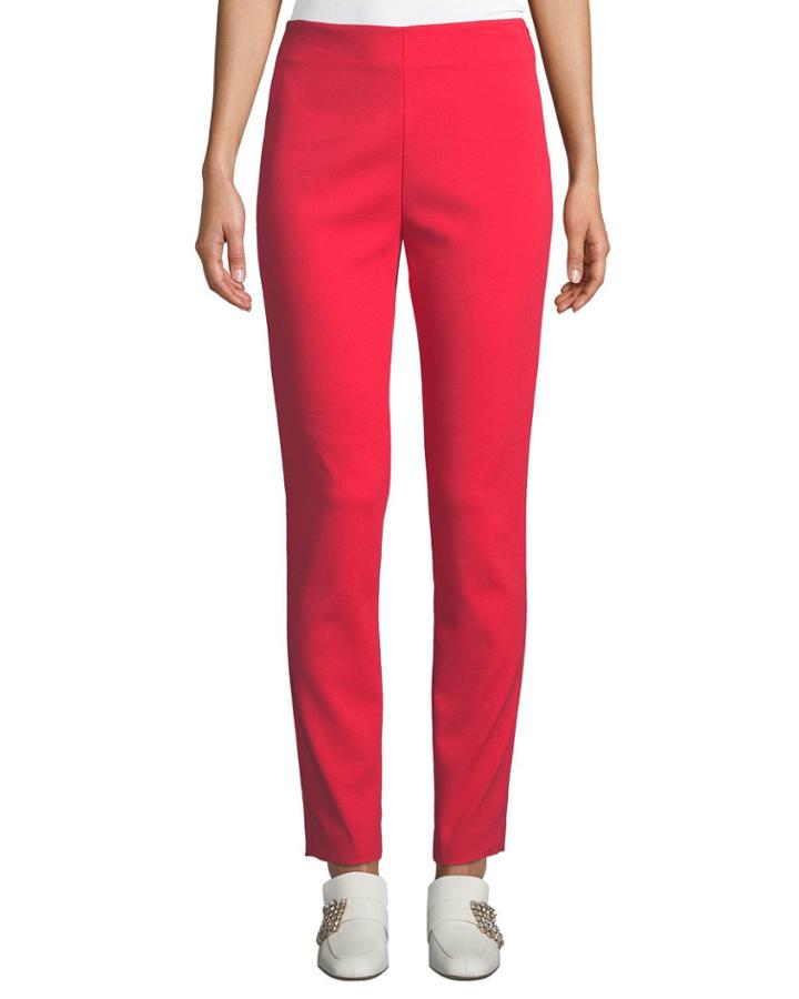 Bella Stretch Straight-leg Ankle Pants