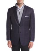 Plaid Wool Two-button
