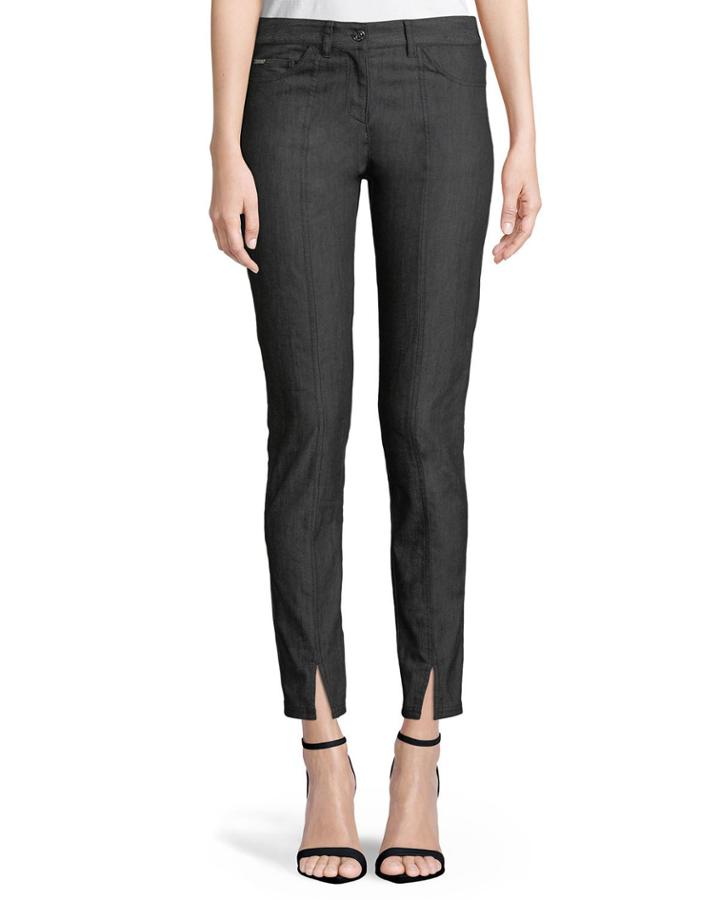 Bardot Slim-fit Front-slit Jeans