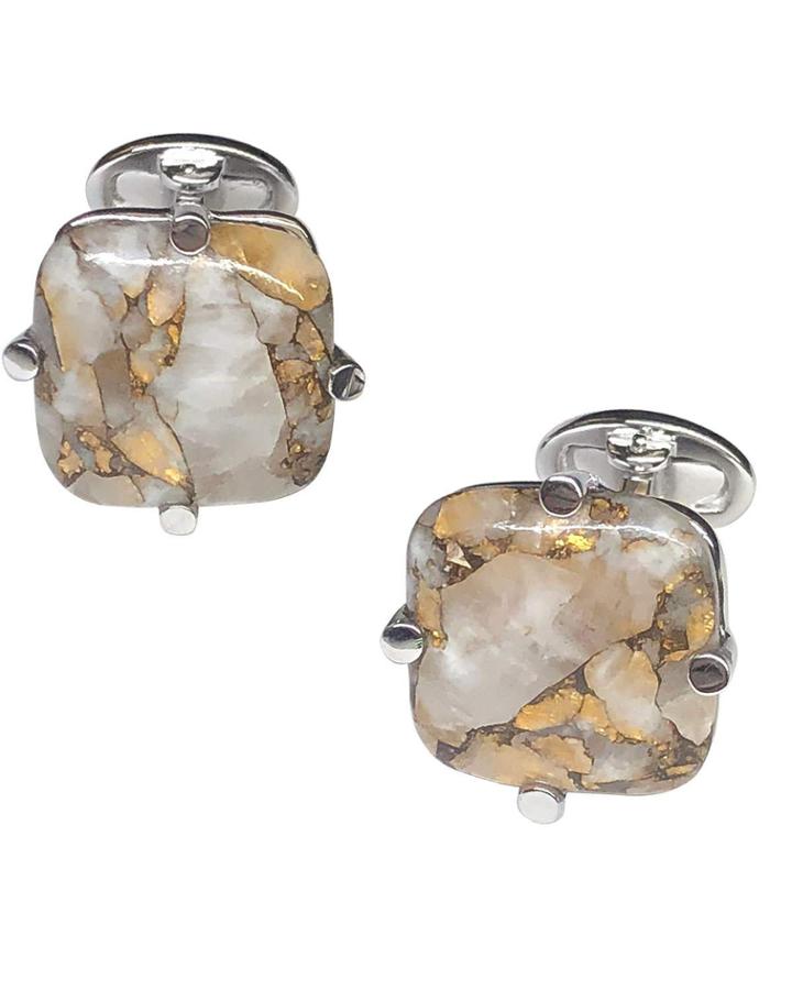 Copper Calcite Cufflinks