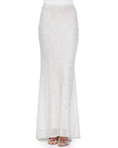 Ashton Sequined Skirt With Fishtail