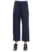 High-waist Cropped Trousers W/