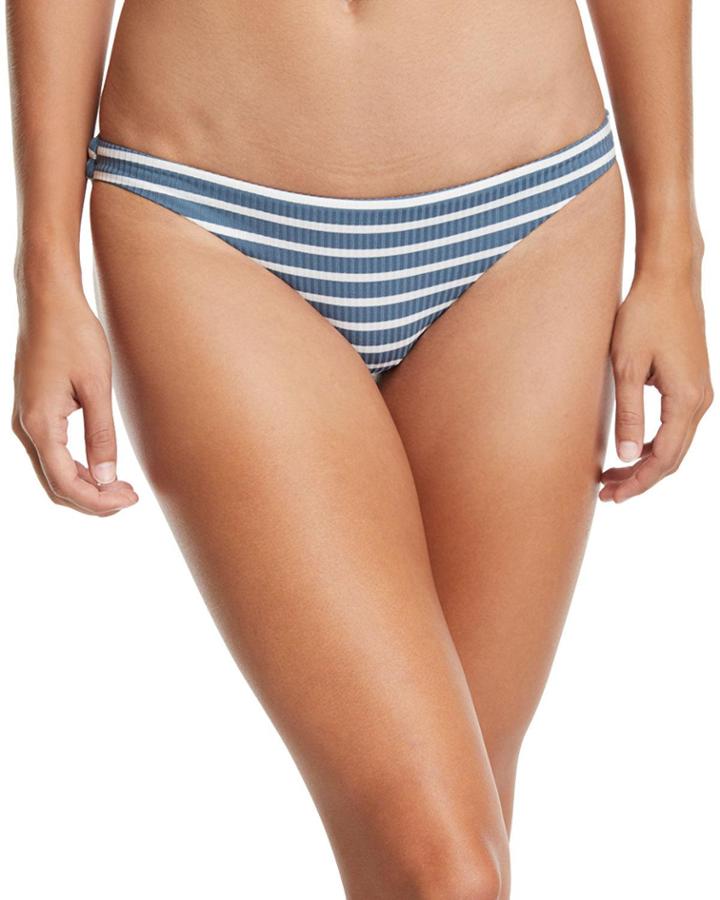 Luciana Full-coverage Striped Swim Bikini Bottoms