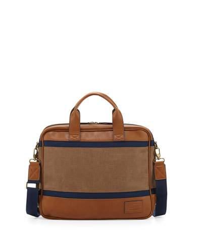 Men's Canvas/leather Laptop Case, Rubber