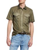 Men's Short-sleeve Chevron