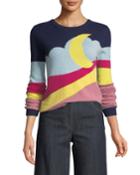 Moon-print Pullover