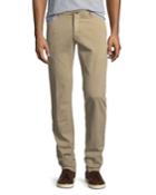 Flat-front Stretch Chino Pants