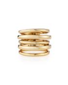 Alexis Bittar Miss Havisham Kinetic Golden Layered Ring, Women's, Size: