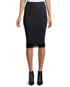 Tucked-side Tulle Pencil
