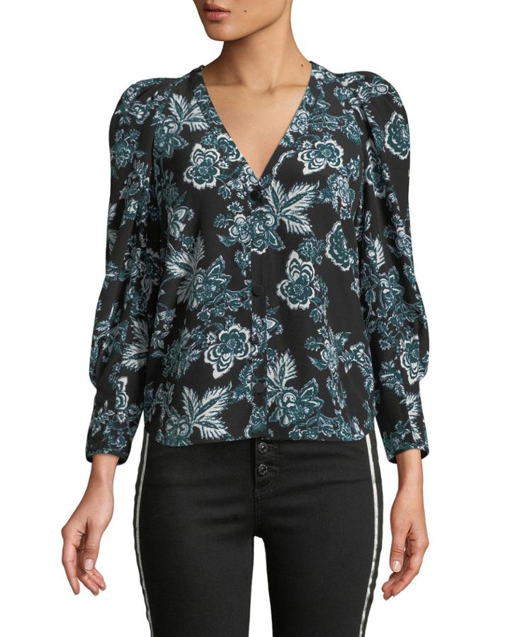 Isa Floral-print Button-front