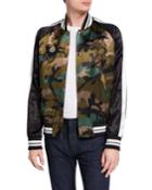Men's Camo-print Blouson Jacket