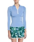 Tropical-print Swim Shorts W/ Tassel Trim