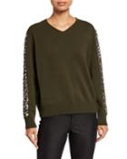 Cashmere V-neck Sweater With