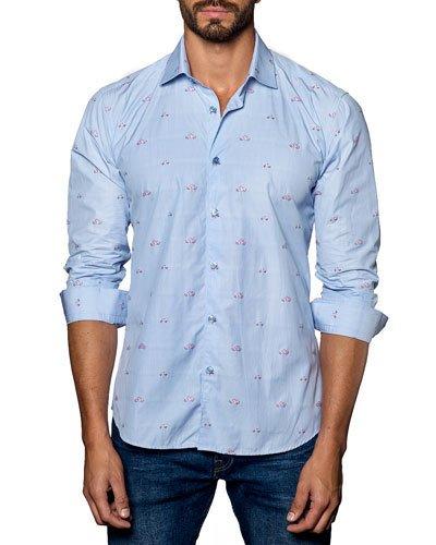 Car-print Sport Shirt,