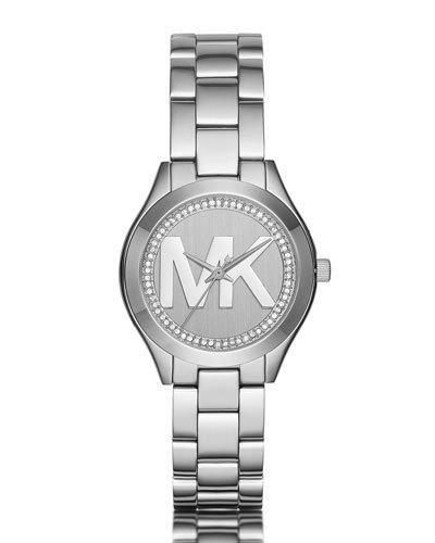 33mm Mini Slim Runway Crystal Bracelet Watch