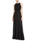 Links Sequin Knit A-line Gown