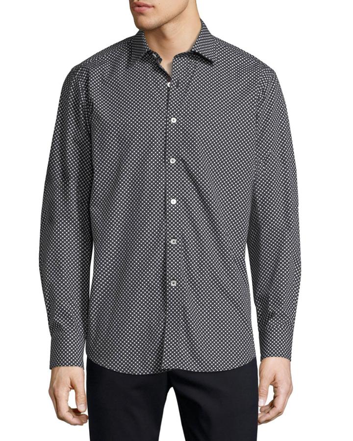 Men's Classic-fit Dotted Woven