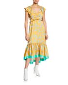 Lemonana Printed Satin