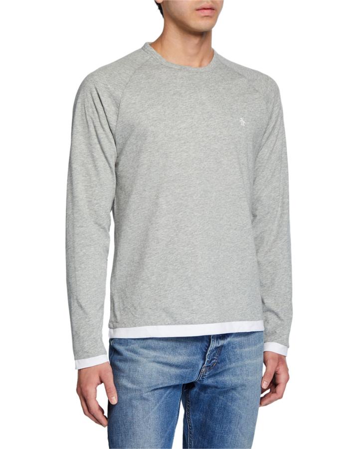 Men's Long-sleeve Reversible Tee