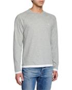 Men's Long-sleeve Reversible Tee