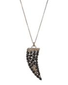 Spinel & Champagne Diamond Talon Pendant Necklace