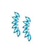 Marquis Wing Climber Earrings