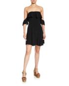 Sabina Off-the-shoulder Embroidered Dress