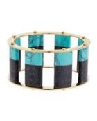 Tall Stackable Bangle, Dark Blue
