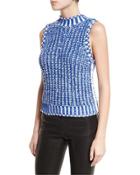 Tomi Two-tone Chunky Knit Top