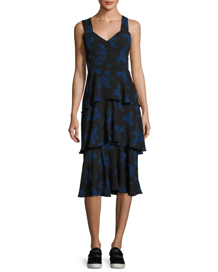 Luna Sleeveless Paisley Tiered