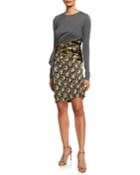 Jersey Paisley Skirt Bodycon Dress