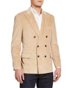 Men's One And A Half Breasted Corduroy Cotton Blazer