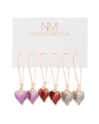 Glitter Heart Earrings,