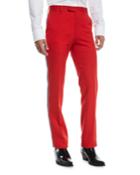 Men's Two-tone Side-stripe Wool Pants