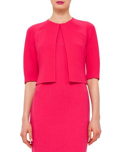 Half-sleeve Open-front Bolero