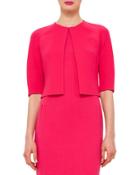 Half-sleeve Open-front Bolero