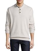 Cashmere Button-collar