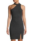 Danika Speckled Glitter Halter Body-con Dress