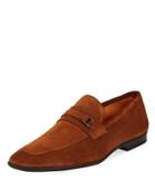 Suede Buckle Square-toe