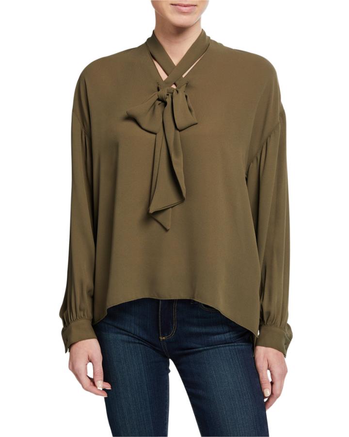 Balalaika Scarf-neck Blouse