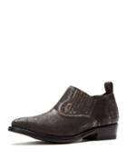 Billy Metallic Leather Ankle Booties