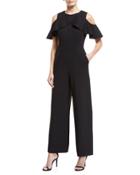 Cold-shoulder Cropped Jumpsuit